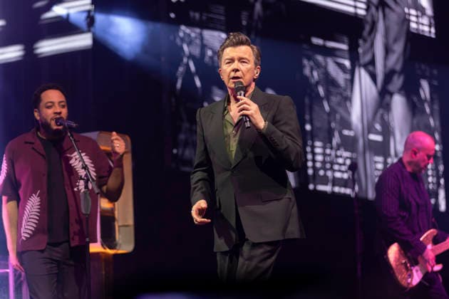 Rick Astley performs at Co-Op Live Rick Astley performs at Co-Op Live, Manchester, England, 17th April 2026, Credit:Mike Gray Avalon  Copyright: xMikexGrayx xAvalonx 1092346530