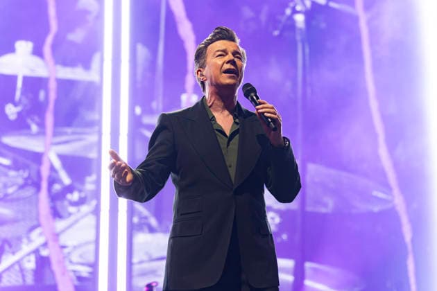 Rick Astley performs at Co-Op Live Rick Astley performs at Co-Op Live, Manchester, England, 17th April 2026, Credit:Mike Gray Avalon  Copyright: xMikexGrayx xAvalonx 1092346516