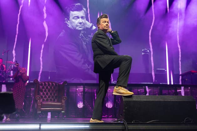 Rick Astley performs at Co-Op Live Rick Astley performs at Co-Op Live, Manchester, England, 17th April 2026, Credit:Mike Gray Avalon  Copyright: xMikexGrayx xAvalonx 1092346666