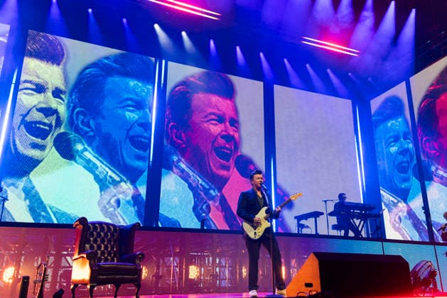 Rick Astley performs at Co-Op Live Rick Astley performs at Co-Op Live, Manchester, England, 17th April 2026, Credit:Mike Gray Avalon  Copyright: xMikexGrayx xAvalonx 1092346679