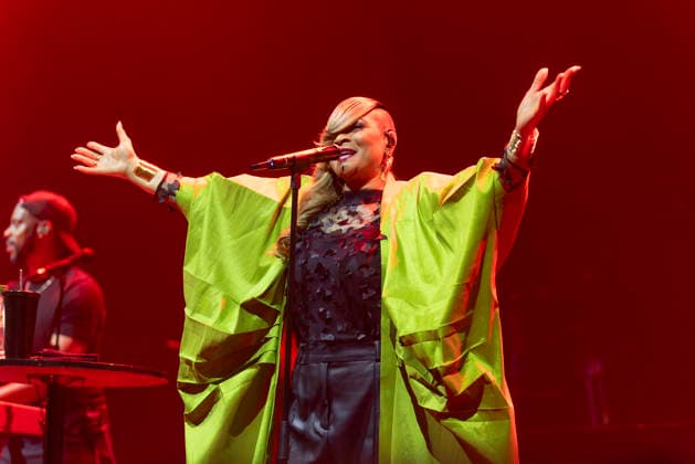 Gabrielle performs at Co-Op Live British singer Gabrielle performs at Co-Op Live, Manchester, England, 17th April 2026, Credit:Mike Gray Avalon  Copyright: xMikexGrayx xAvalonx 1092346366