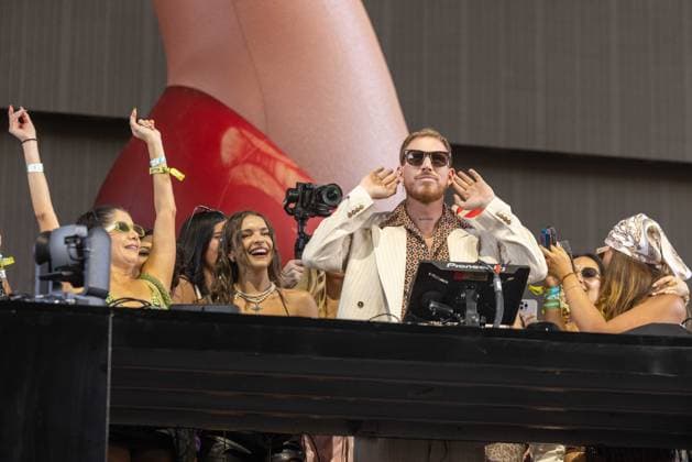 April 17, 2026, Indio, California, U.S: Electronic musician HUGEL (FLORENT HUGEL) during Coachella Valley Music and Arts Festival at Empire Polo Club in Indio, California Indio U.S  - ZUMAs135 20260417_zap_s135_072 Copyright: xDanielxDeSloverx