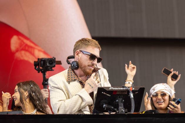 April 17, 2026, Indio, California, U.S: Electronic musician HUGEL (FLORENT HUGEL) during Coachella Valley Music and Arts Festival at Empire Polo Club in Indio, California Indio U.S  - ZUMAs135 20260417_zap_s135_073 Copyright: xDanielxDeSloverx