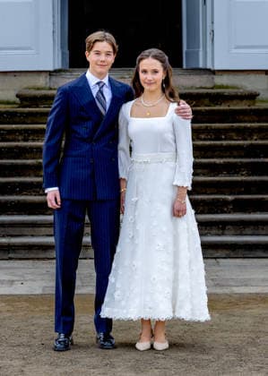 18-04-2026 Denmark confirmation of Prince Vincent and Princess Josephine in Fredensborg Castle church in Denmark. Â  Copyright: xPPEx