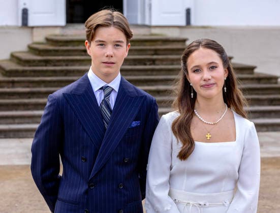 18-04-2026 Denmark confirmation of Prince Vincent and Princess Josephine in Fredensborg Castle church in Denmark. Â  Copyright: xPPEx