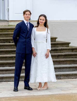18-04-2026 Denmark confirmation of Prince Vincent and Princess Josephine in Fredensborg Castle church in Denmark. Â  Copyright: xPPEx