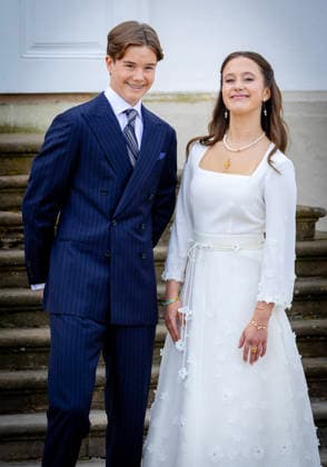 18-04-2026 Denmark confirmation of Prince Vincent and Princess Josephine in Fredensborg Castle church in Denmark. Â  Copyright: xPPEx