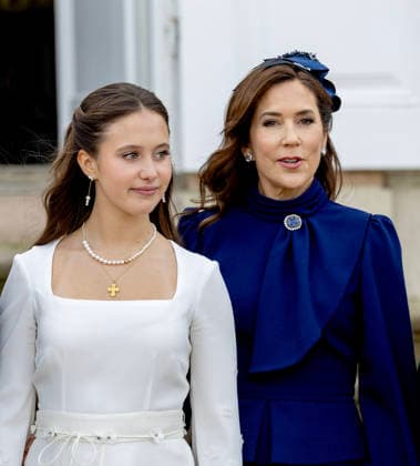 18-04-2026 Denmark Queen Mary attend the confirmation of Princess Josephine in Fredensborg Castle church in Denmark. Â  Copyright: xPPEx