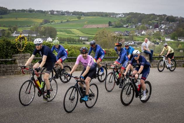 MAASTRICHT - Tour riders on the Camerig, a day before the start of the Amstel Gold Race. VINCENT JANNINK ANP netherlands out - belgium out  Copyright: xx x556109627x originalFilename: 556109627.jpg