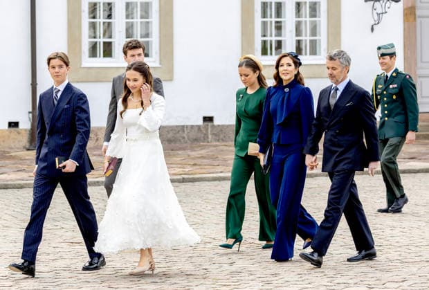 18-04-2026 Denmark King Frederik and Queen Mary and Prince Christian and Princess Isabella attend the confirmation of Prince Vincent and Princess Josephine in Fredensborg Castle church in Denmark. Â  Copyright: xPPEx