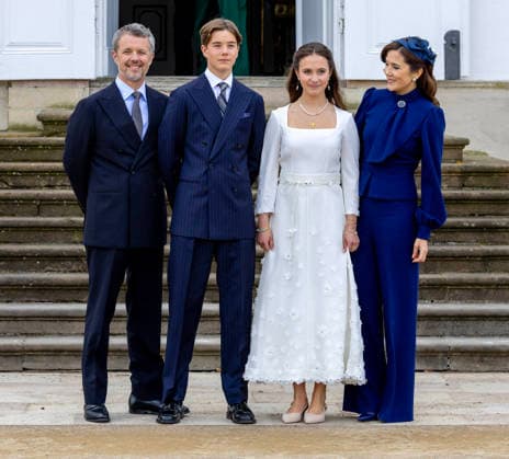 18-04-2026 Denmark King Frederik and Queen Mary attend the confirmation of Prince Vincent and Princess Josephine in Fredensborg Castle church in Denmark. Â  Copyright: xPPEx