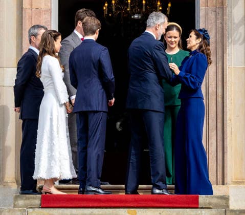 18-04-2026 Denmark King Felipe and King Frederik and Queen Mary and Prince Christian and Princess Isabella attend the confirmation of Prince Vincent and Princess Josephine in Fredensborg Castle church in Denmark. Â  Copyright: xPPEx