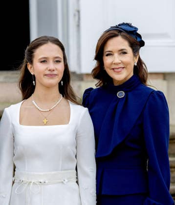 18-04-2026 Denmark Queen Mary attend the confirmation of Prince Vincent and Princess Josephine in Fredensborg Castle church in Denmark. Â  Copyright: xPPEx