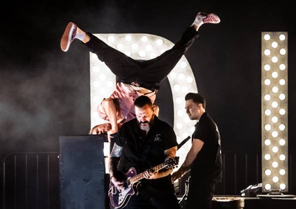 18 04 2026, xlakx, Entertainment, Dick Brave Back For Good Tour 2026 v l Dick Brave performs as part of the Back For Good Tour 2026 at Huxleys Neue Welt in Berlin Berlin Daniel Lakomski