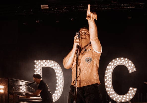 18 04 2026, xlakx, Entertainment, Dick Brave Back For Good Tour 2026 v l Dick Brave performs as part of the Back For Good Tour 2026 at Huxleys Neue Welt in Berlin Berlin Daniel Lakomski