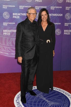 SANTA MONICA, CA - APRIL 18: Bill Gates and Paula Hurd at the 2026 Breakthrough Prize on April 18, 2026 at Barker Hangar in Santa Monica, California. Copyright: xJeffreyxMayer MediaPunchx
