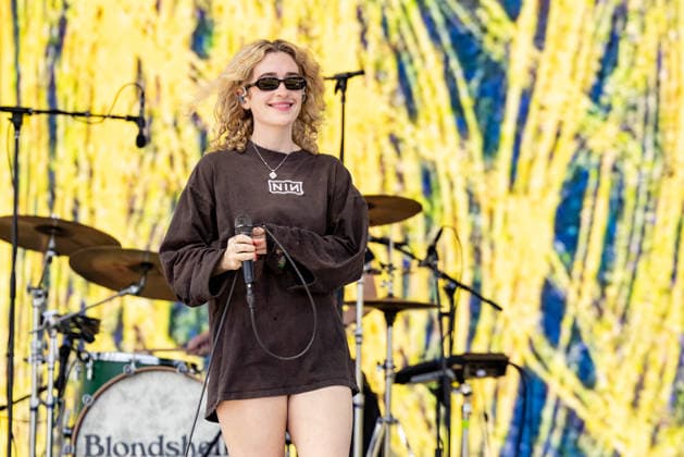 April 18, 2026, Indio, California, U.S: Musician BLONDSHELL (SABRINA MAE TEITELBAUM) during Coachella Valley Music and Arts Festival at Empire Polo Club in Indio, California Indio U.S  - ZUMAs135 20260418_zap_s135_072 Copyright: xDanielxDeSloverx