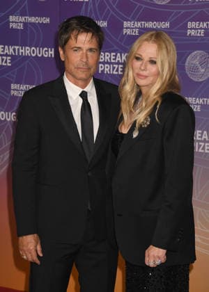 SANTA MONICA, CA - APRIL 18: Rob Lowe and Sheryl Berkoff at the 2026 Breakthrough Prize on April 18, 2026 at Barker Hangar in Santa Monica, California. Copyright: xJeffreyxMayer MediaPunchx