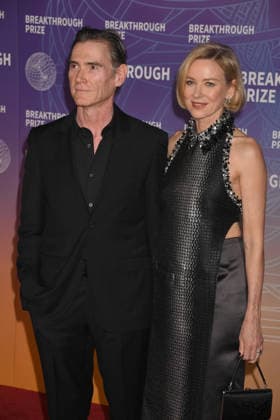 SANTA MONICA, CA - APRIL 18: Billy Crudup and Namoi Watts at the 2026 Breakthrough Prize on April 18, 2026 at Barker Hangar in Santa Monica, California. Copyright: xJeffreyxMayer MediaPunchx
