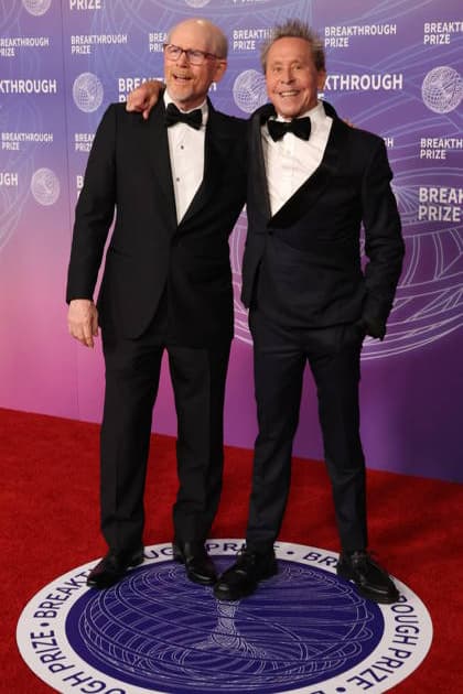12th Breakthrough Prize Ceremony SANTA MONICA, CALIFORNIA - APRIL 18:Ron Howard and Brian Grazer attend the 12th Breakthrough Prize Ceremony at Barker Hangar on April 18, 2026 in Santa Monica, California Credit: AdMedia EDITORIAL USE ONLY  Copyright: xx AdMediax admphotostwo982934