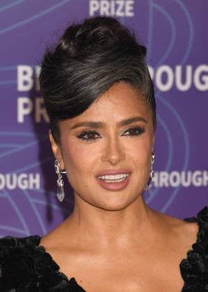 SANTA MONICA, CA - APRIL 18: Salma Hayek at the 2026 Breakthrough Prize on April 18, 2026 at Barker Hangar in Santa Monica, California. Copyright: xJeffreyxMayer MediaPunchx