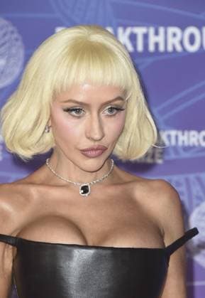 Christina Aguilera at arrivals for 12th Breakthrough Prize Ceremony, Barker Hangar, Santa Monica, CA, April 18, 2026. Photo By: Elizabeth Goodenough Everett Collection 12th Breakthrough Prize Ceremony PUBLICATIONXNOTxINxCANxCHNxFRAxITAxJPNxNORxPOLxRUSxESPxUKxUSA