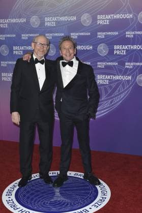 Ron Howard, Brian Grazer at arrivals for 12th Breakthrough Prize Ceremony, Barker Hangar, Santa Monica, CA, April 18, 2026. Photo By: Elizabeth Goodenough Everett Collection 12th Breakthrough Prize Ceremony PUBLICATIONXNOTxINxCANxCHNxFRAxITAxJPNxNORxPOLxRUSxESPxUKxUSA