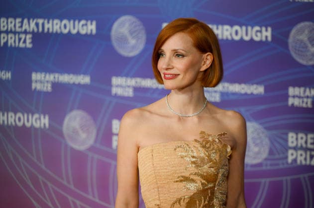 Breakthrough Prize Ceremony Red Carpet 2026 SANTA MONICA, CA - APRIL 18: Jessica Chastain attends the 12th Annual Breakthrough Prize Awards and Ceremony at Barker Hangar in Santa Monica of Los Angeles, California, United States on April 18, 2026. Tayfun Coskun Anadolu California United States. Editorial use only. Please get in touch for any other usage.  Copyright: x2026xAnadoluxTayfunxCoskunx