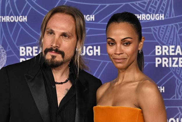 2026 Breakthrough Prize Ceremony Marco Perego and Zoe Saldana arriving to the 12th Breakthrough Prize Ceremony held at Barker Hangar on April 18, 2026 in Santa Monica, CA. Santa Monica Barker Hangar California USA Copyright: xStarbuck xAFF-USA.COMx