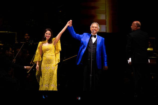 April 18, 2026, Mexico City, Mexico: Italian tenor ANDREA BOCELLI performed a free concert at the Zocalo in Mexico City, accompanied by the Mineria Symphony Orchestra and with Los Angeles Azules and XIMENA SARINANA as special guests. Mexico City Mexico  - ZUMAl178 20260418_znp_l178_027 Copyright: xCristianxLeyvax