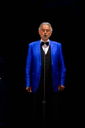 April 18, 2026, Mexico City, Mexico: Italian tenor ANDREA BOCELLI performed a free concert at the Zocalo in Mexico City, accompanied by the Mineria Symphony Orchestra and with Los Angeles Azules and XIMENA SARINANA as special guests. Mexico City Mexico  - ZUMAl178 20260418_znp_l178_036 Copyright: xCristianxLeyvax