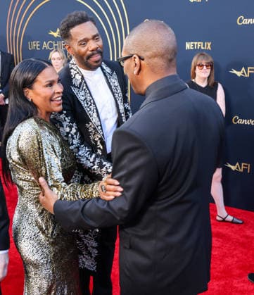 April 18, 2026, Hollywood, California, USA: American and Canadian Born Comic Actor MIKE MYERS (62), of Austin Powers fame; American Actresss NIA LONG (65); American Actor Coleman Domingo (56); and American Actor and Comedian EDDIE MURPHY (65) are on the Red Carpet together before Murphy receives the American Film InstituteÃ¢â‚¬â ¢s (AFI) Life Time Achievement Award on April 18, 2026 in Hollywood, California at the Dolby Theater, Los Angeles. Hollywood USA - ZUMAk144 20260418_znp_k144_033 Copyright: xAmyxKatzx