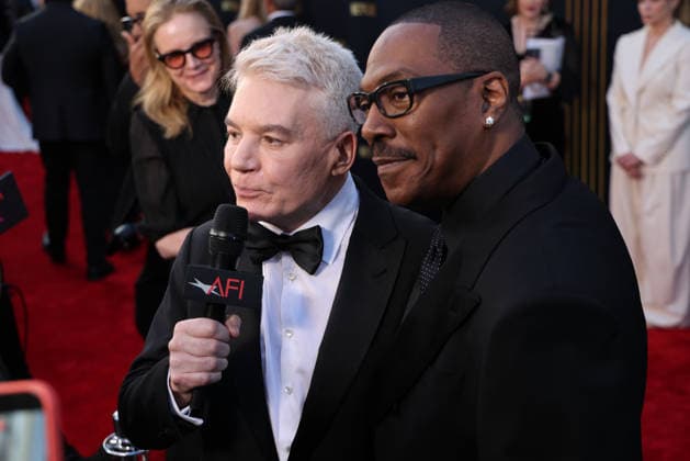 April 18, 2026, Hollywood, California, USA: American and Canadian Born Comic Actor MIKE MYERS (62), of Austin Powers fame, and friend EDDIE MURPHY (65) are on the Red Carpet together before Murphy receives the American Film InstituteÃ¢â‚¬â ¢s (AFI) Life Time Achievement Award on April 18, 2026 in Hollywood, California at the Dolby Theater, Los Angeles. Hollywood USA - ZUMAk144 20260418_znp_k144_040 Copyright: xAmyxKatzx