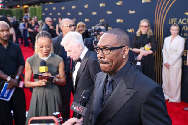 April 18, 2026, Hollywood, California, USA: American and Canadian Born Comic Actor MIKE MYERS (62), of Austin Powers fame, and friend EDDIE MURPHY (65) are on the Red Carpet together before Murphy receives the American Film InstituteÃ¢â‚¬â ¢s (AFI) Life Time Achievement Award on April 18, 2026 in Hollywood, California at the Dolby Theater, Los Angeles. Hollywood USA - ZUMAk144 20260418_znp_k144_049 Copyright: xAmyxKatzx