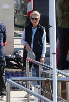Don Juan Carlos and Infanta Elena ready to set sail in the Xacobeo Sailing Trophy Infanta Elena waits in port to set sail in the Xacobeo Sailing Trophy, on April 19, 2025, in Sanxenxo Pontevedra, Galicia, Spain SPORTS SAILING BOAT José Ramó Madrid Madrid Spain  Copyright: xJosÃ xRamonxHernandox 7452655
