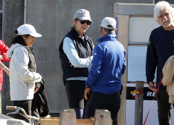 Don Juan Carlos and Infanta Elena ready to set sail in the Xacobeo Sailing Trophy Infanta Elena waits in port to set sail in the Xacobeo Sailing Trophy, on April 19, 2025, in Sanxenxo Pontevedra, Galicia, Spain SPORTS SAILING BOAT José Ramó Madrid Madrid Spain  Copyright: xJosÃ xRamonxHernandox 7452658