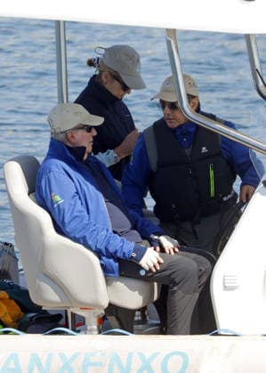 Don Juan Carlos and Infanta Elena ready to sail in the Xacobeo Sailing Trophy The King Emeritus and Infanta Elena set sail on the second day of the Xacobeo Sailing Trophy, on April 19, 2025, in Sanxenxo Pontevedra, Galicia, Spain SPORTS SAILING BOAT José Ramó Madrid Madrid Spain  Copyright: xJosÃ xRamonxHernandox 7452707
