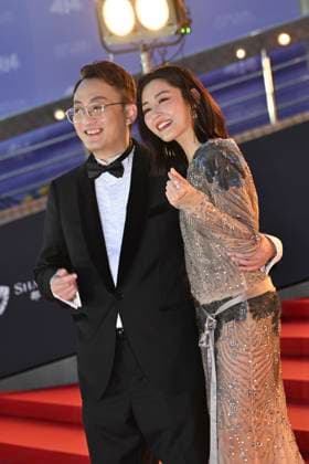 RECORD DATE NOT STATED 44th Hong Kong Film Awards – Nominations Red Carpet Ceremony Michelle Wai Sze Nga, a Hong Kong actress and her husband posing photo at 44th Hong Kong Film Awards – Nominations Red Carpet Ceremony on April 19, 2026 in Hong. (Photo by Kobe Li Nexpher Images) Hong Kong