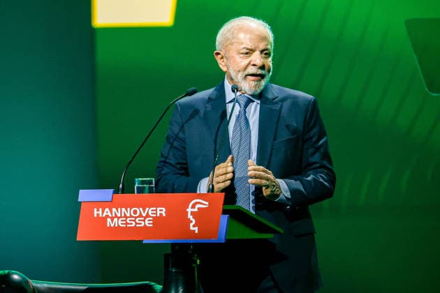 Eröffnung der Hannover Messe 2026 Rede Luiz Inacio Lula da Silva, Präsident der Föderativen Republik Brasilien Hannover Hannover, Stadthalle, Kuppelsaal Niedersachsen, Region Hannover Germany *** Opening of Hannover Messe 2026 Speech Luiz Inacio Lula da Silva, President of the Federative Republic of Brazil Hannover Hannover, Stadthalle, Kuppelsaal Niedersachsen, Region Hannover Germany