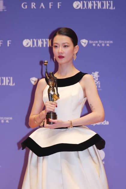 HONG KONG, CHINA - APRIL 19: Actress Fish Liew Chi Yu poses with trophy at backstage during the 44th Hong Kong Film Awards on April 19, 2026 in Hong Kong, China.  Copyright: xVCGx 111635922905