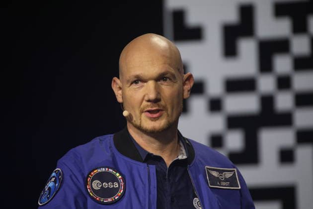 Alexander Gerst, ESA-Astronaut, spricht bei einer Veranstaltung zur Eröffnung der Hannover Messe in der Halle 25, Center Stage. Brasilien ist in diesem Jahr Partnerland der Hannover Messe. Hannover, 20.04.2026 *** Alexander Gerst, ESA astronaut, speaks at an event at the opening of Hannover Messe in Hall 25, Center Stage Brazil is this years partner country of Hannover Messe Hannover, 20 04 2026 Copyright: xAgenturxMatthiasxWehnertx xM.xGränzdörferx
