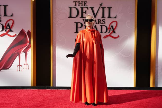 Actress Meryl Streep poses during the premiere of the iconic film The Devil Wears Prada 2 at Lincoln Center in New York, United States, 20 April 2026. The stars of ‘The Devil Wears Prada 2’ celebrate its premiere in New York !ACHTUNG: NUR REDAKTIONELLE NUTZUNG!  Copyright: xOctavioxGuzmánx AME5347 20260421-55020047087_1