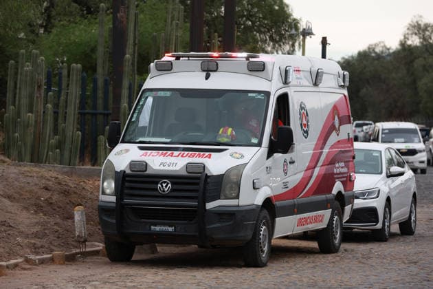 Shooting at Teotihuacan archaeological site leaves at least one dead in Mexico TEOTIHUACAN, MEXICO - APRIL 20: An ambulance is seen outside the Pyramid of the Moon following a shooting that left at least one person dead, at the Teotihuacan archaeological site, in Teotihuacan, Mexico on April 20, 2026. A Canadian tourist was killed and several people were injured during a shooting at the Teotihuacan archaeological site, authorities said. Daniel Cardenas Anadolu Teotihuacan Mexico. Editorial use only. Please get in touch for any other usage.  Copyright: x2026xAnadoluxDanielxCardenasx