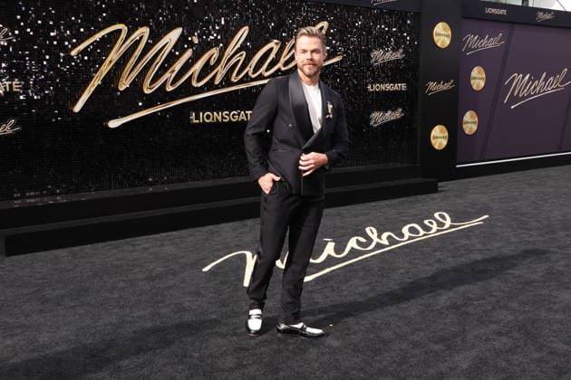 Premiere of Michael LOS ANGELES, CALIFORNIA - APRIL 20:Derek Hough at Lionsgate s Michael Los Angeles premiere at Dolby Theatre on April 20, 2026 in Los Angeles, California. Credit: AdMedia EDITORIAL USE ONLY  Copyright: xx AdMediax admphotostwo983613