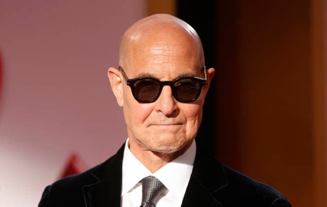 Stanley Tucci arrives on the red carpet for the 20th Century Studios The Devil Wears Prada 2 World Premiere at David Geffen Hall, Lincoln Center, on Monday, April 20, 2026 in New York City.  NYP20260420285 JOHNxANGELILLO