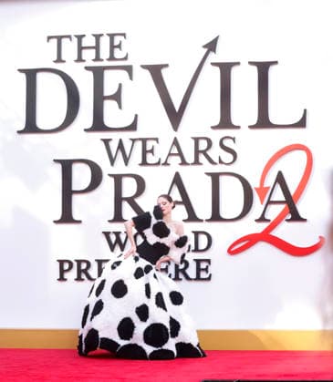 Coco Rocha arrives on the red carpet for the 20th Century Studios The Devil Wears Prada 2 World Premiere at David Geffen Hall, Lincoln Center, on Monday, April 20, 2026 in New York City.  NYP20260420230 JOHNxANGELILLO