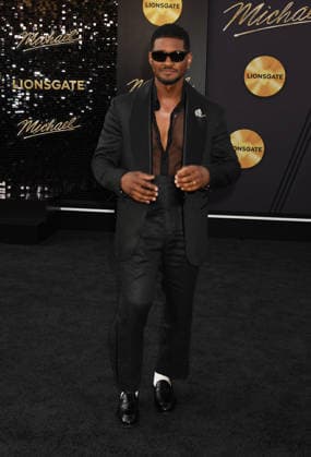 HOLLYWOOD, CA - APRIL 20: Usher at the premiere of Michael on April 20, 2026 at TCL Chinese Theatre in Hollywood, California. Copyright: xJeffreyxMayer MediaPunchx