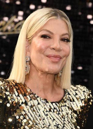 HOLLYWOOD, CA - APRIL 20: Tori Spelling at the premiere of Michael on April 20, 2026 at TCL Chinese Theatre in Hollywood, California. Copyright: xJeffreyxMayer MediaPunchx