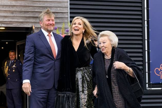 King s Day Concert at Theater Sense - Dokkum Theater Sense King Willem-Alexander and Queen Máxima, accompanied by Princess Beatrix, are present at Theater Sense in Dokkum for the annual King s Day concert. The concert is attended by an audience involved in the organization of the King s Day celebrations in Dokkum. Dokkum, Netherlands on April 20, 2026. Photo by Bruno Press ABACAPRESS.COM Dokkum Netherlands  Copyright: xBrunoxPress ABACAx