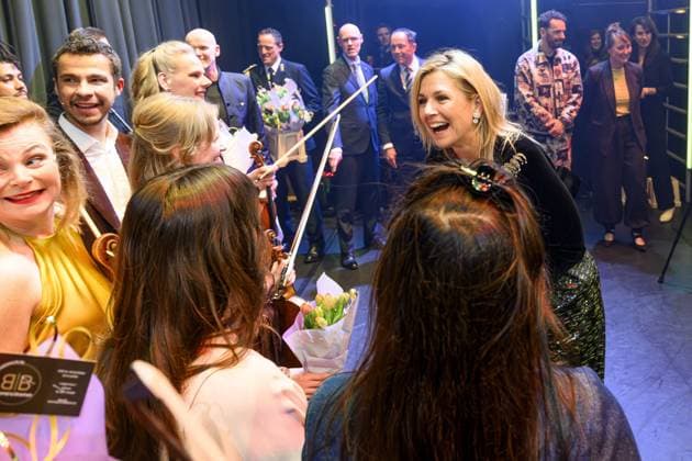 King s Day Concert at Theater Sense - Dokkum Theater Sense King Willem-Alexander and Queen Máxima, accompanied by Princess Beatrix, are present at Theater Sense in Dokkum for the annual King s Day concert. The concert is attended by an audience involved in the organization of the King s Day celebrations in Dokkum. Dokkum, Netherlands on April 20, 2026. Photo by Bruno Press ABACAPRESS.COM Dokkum Netherlands  Copyright: xBrunoxPress ABACAx